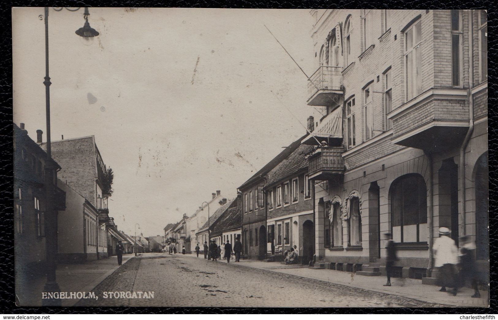 PHOTO CARD ÄNGELHOLM - ENGELHOLM - STORGATAN - Rare !! - Schweden