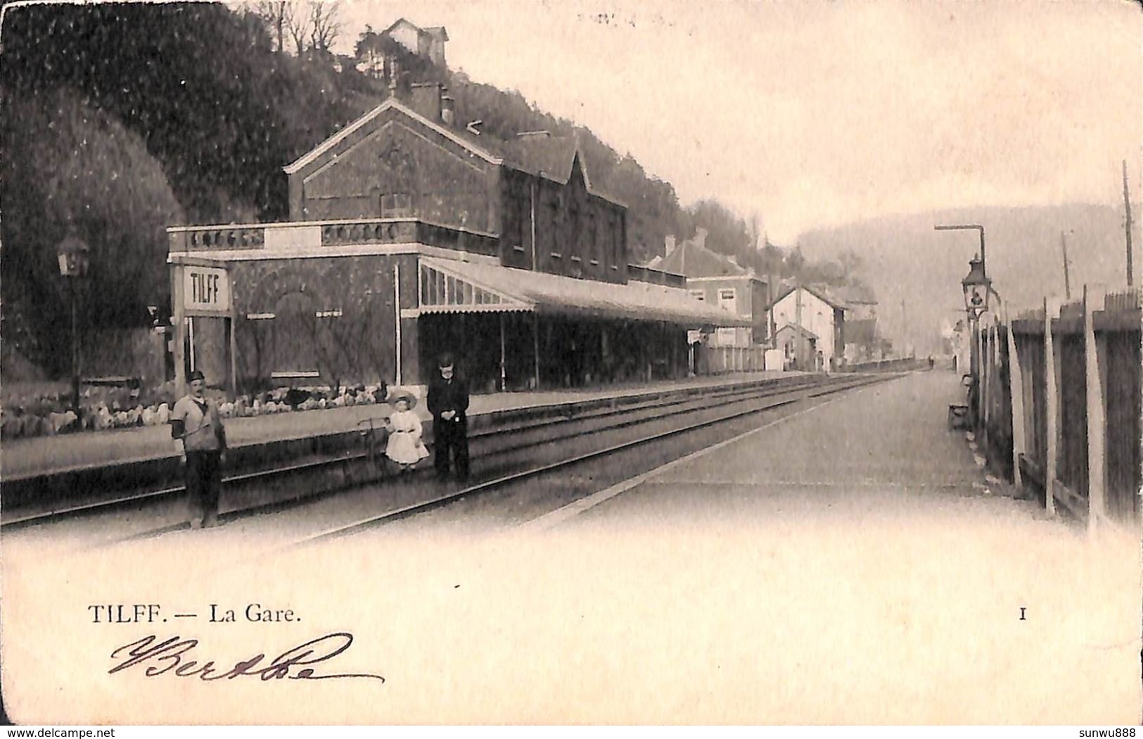 Tilff - La Gare (animée, 1905...réparée) - Esneux