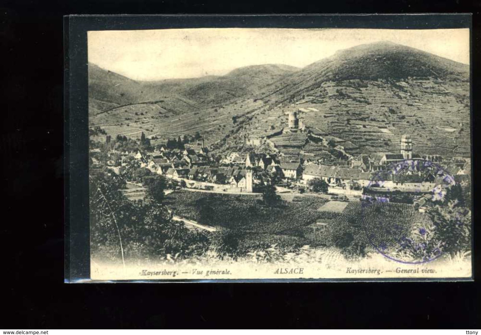 CPA  :   Kaysersberg   : Vue Générale : Carte écrite  1918 - Rothau