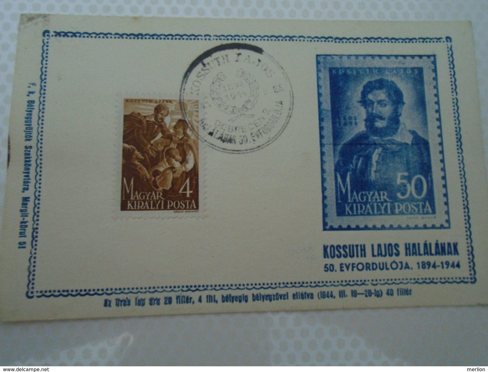 D152342  Hungary   Kossuth Comm. 1944 - Debrecen - Herdenkingsblaadjes