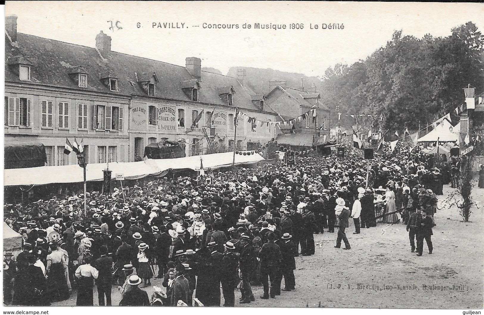 76 - PAVILLY - 6 - Concours De Musique 1906 - Le Défilé - Bon état - - Pavilly