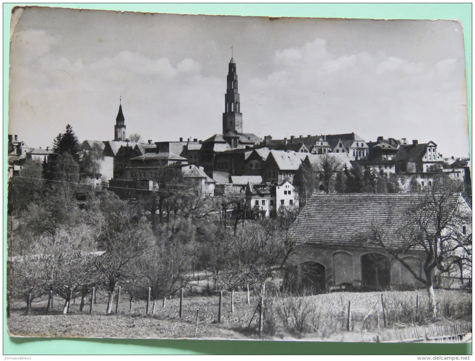 Poland 1959 Postcard ""Gryfow Slaski - Church"" San Slask To Bzevrod - St. Mary Church - Covers & Documents