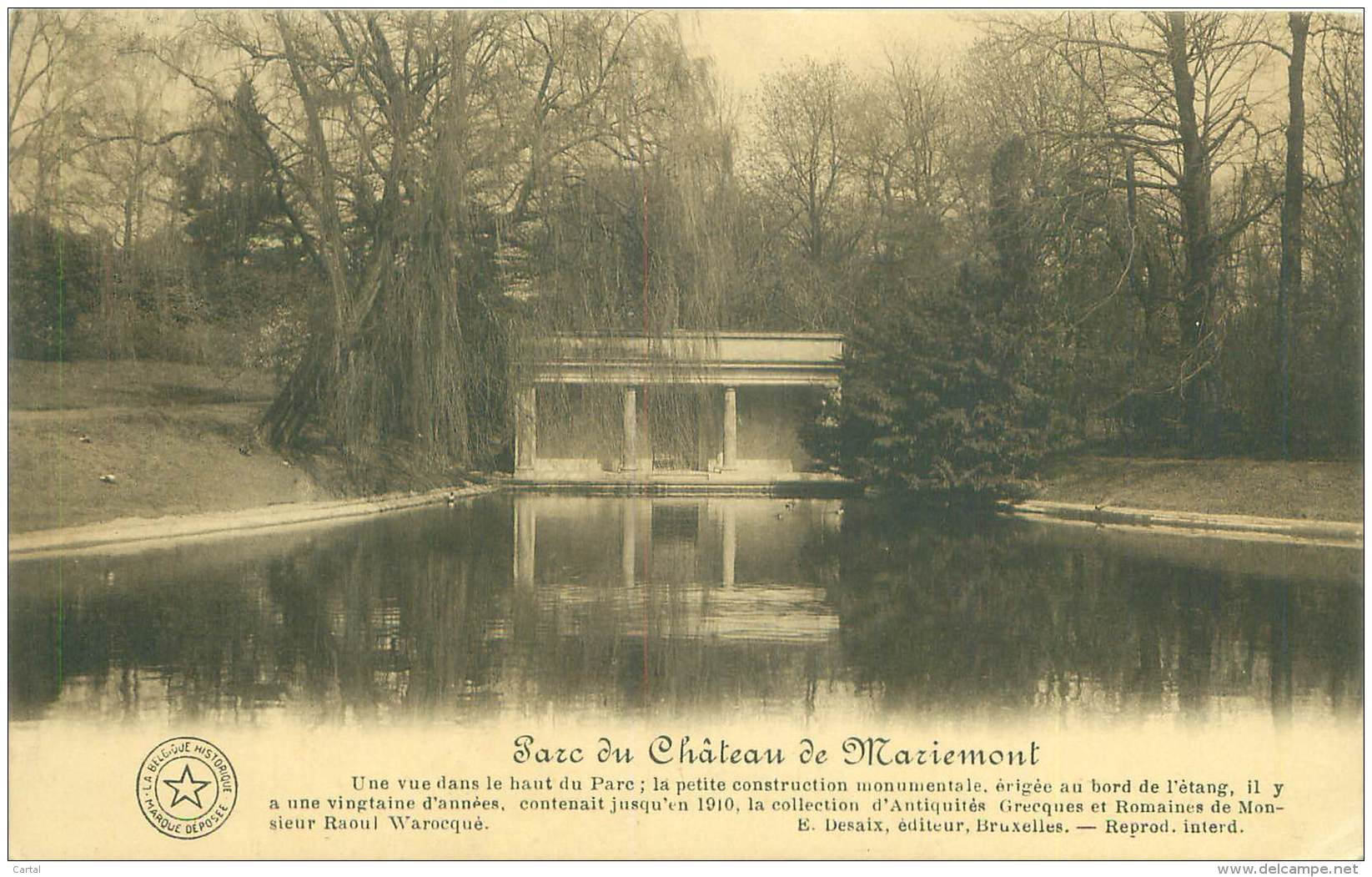 Parc Du Château De MARIEMONT - Une Vue Dans Le Haut Du Parc - Morlanwelz