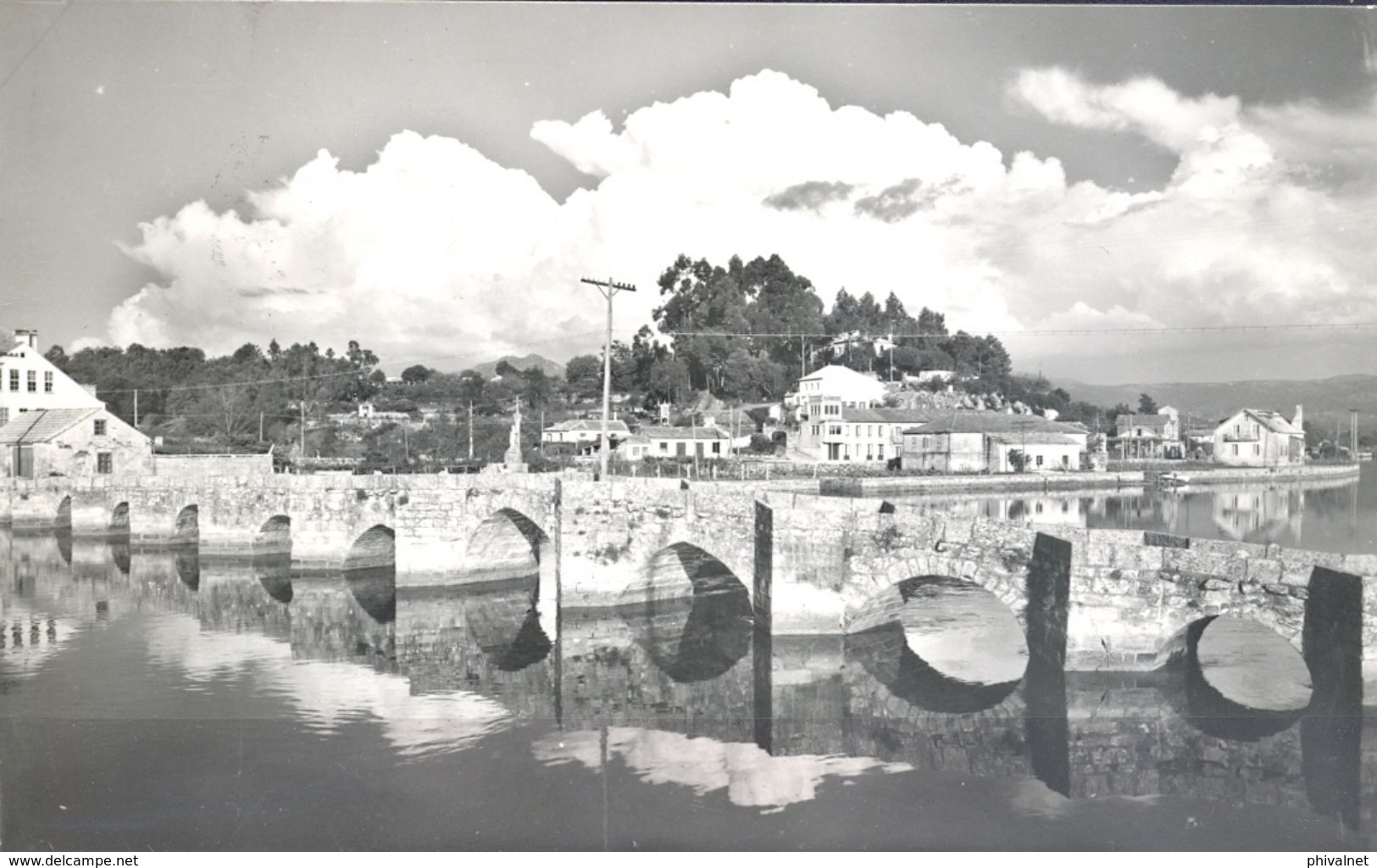 1961 , GALICIA , PONTEVEDRA , LA RAMALLOSA - PUENTE ROMANO , CIRCULADA - Pontevedra