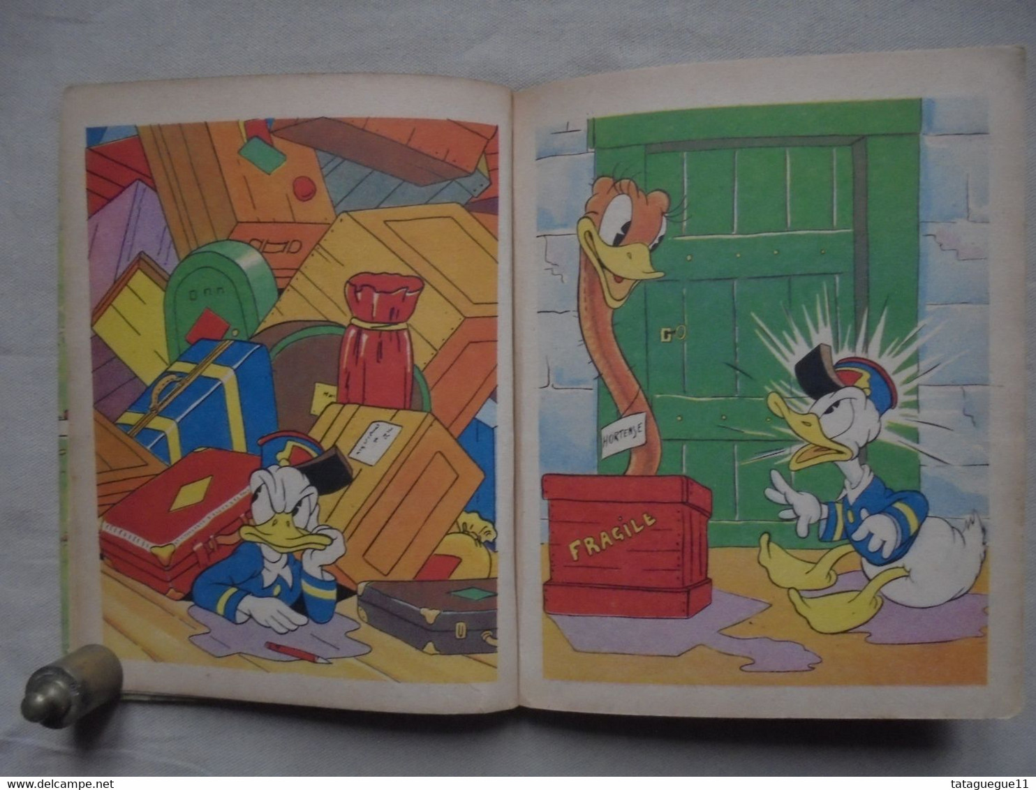 Ancien - Livre pour enfant DONALD EN VACANCES par WALT DYSNEY 1950