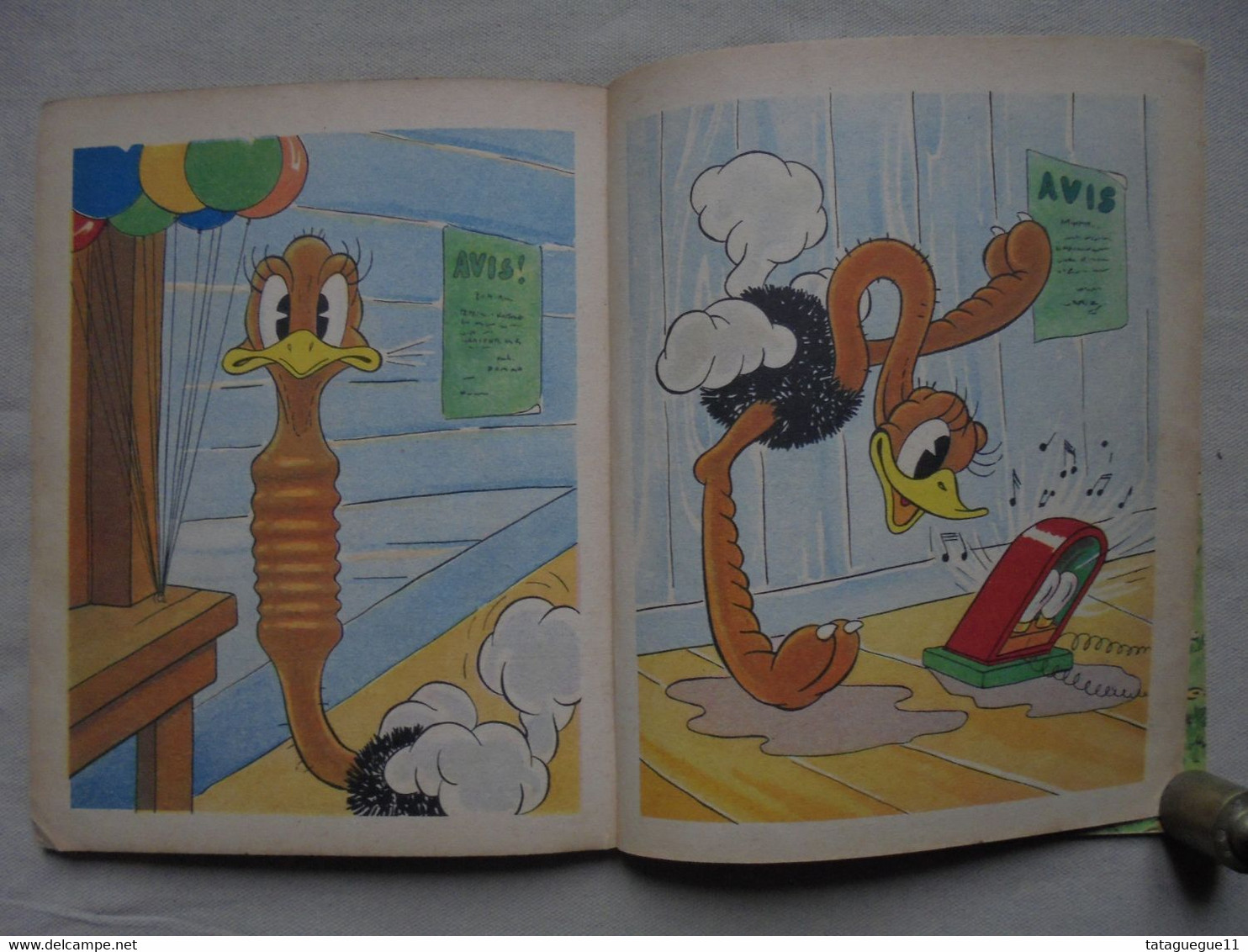 Ancien - Livre pour enfant DONALD EN VACANCES par WALT DYSNEY 1950
