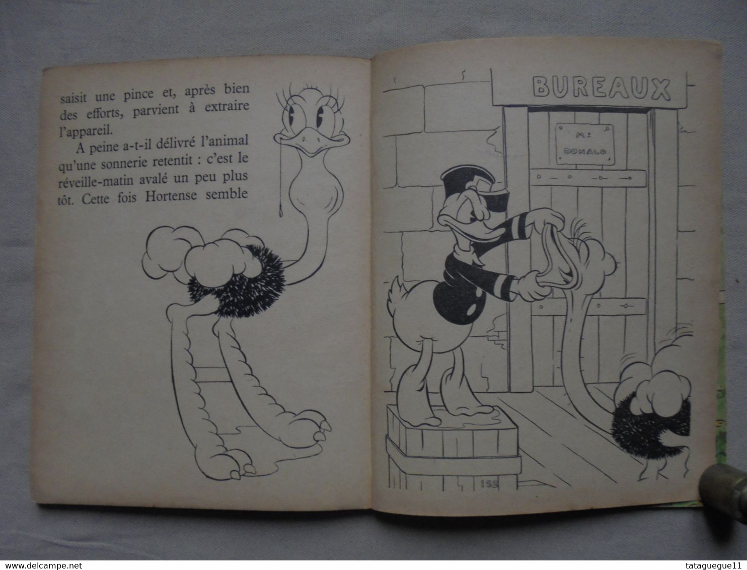 Ancien - Livre pour enfant DONALD EN VACANCES par WALT DYSNEY 1950