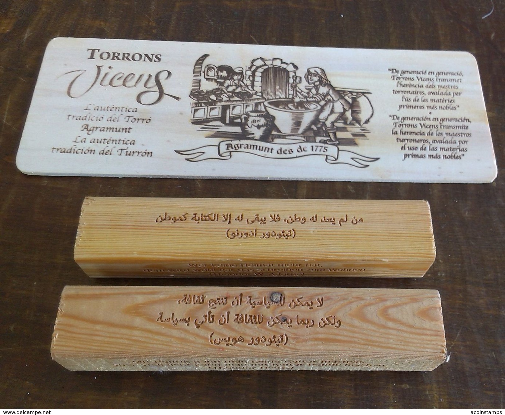 Wooden Items With Languages:german,spanish,arabic,hebrew - Autres & Non Classés