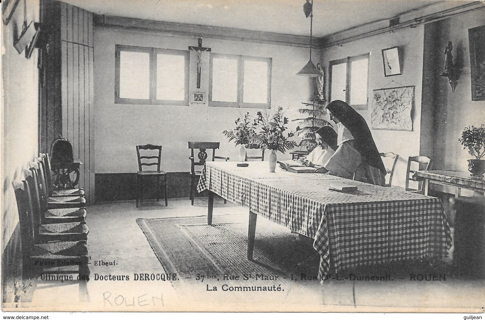 76 - ROUEN - Clinique Des Docteurs DEROCQUE - 37 Bis, Rue St Maur ; 1, Rue Du Dr L.Dumesnil - La Communauté -Bon état - Salute