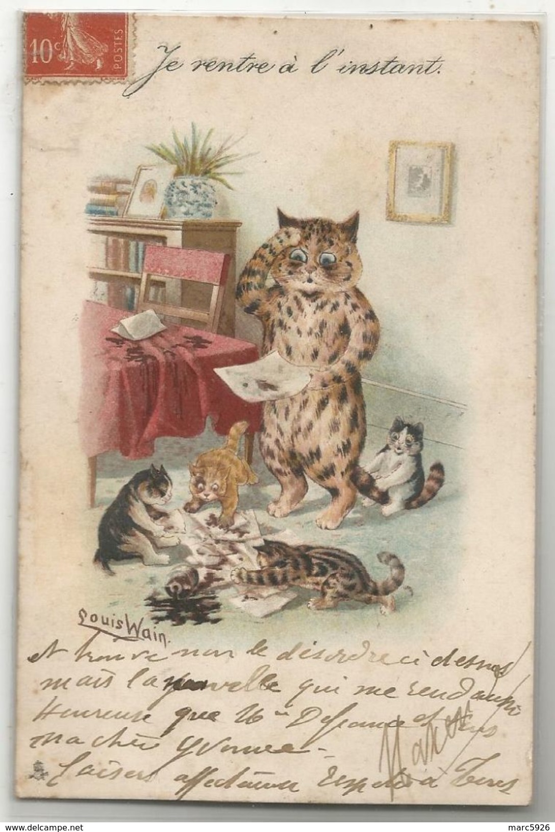 ILLUSTRATION LOUIS WAIN CHATS - Autres & Non Classés