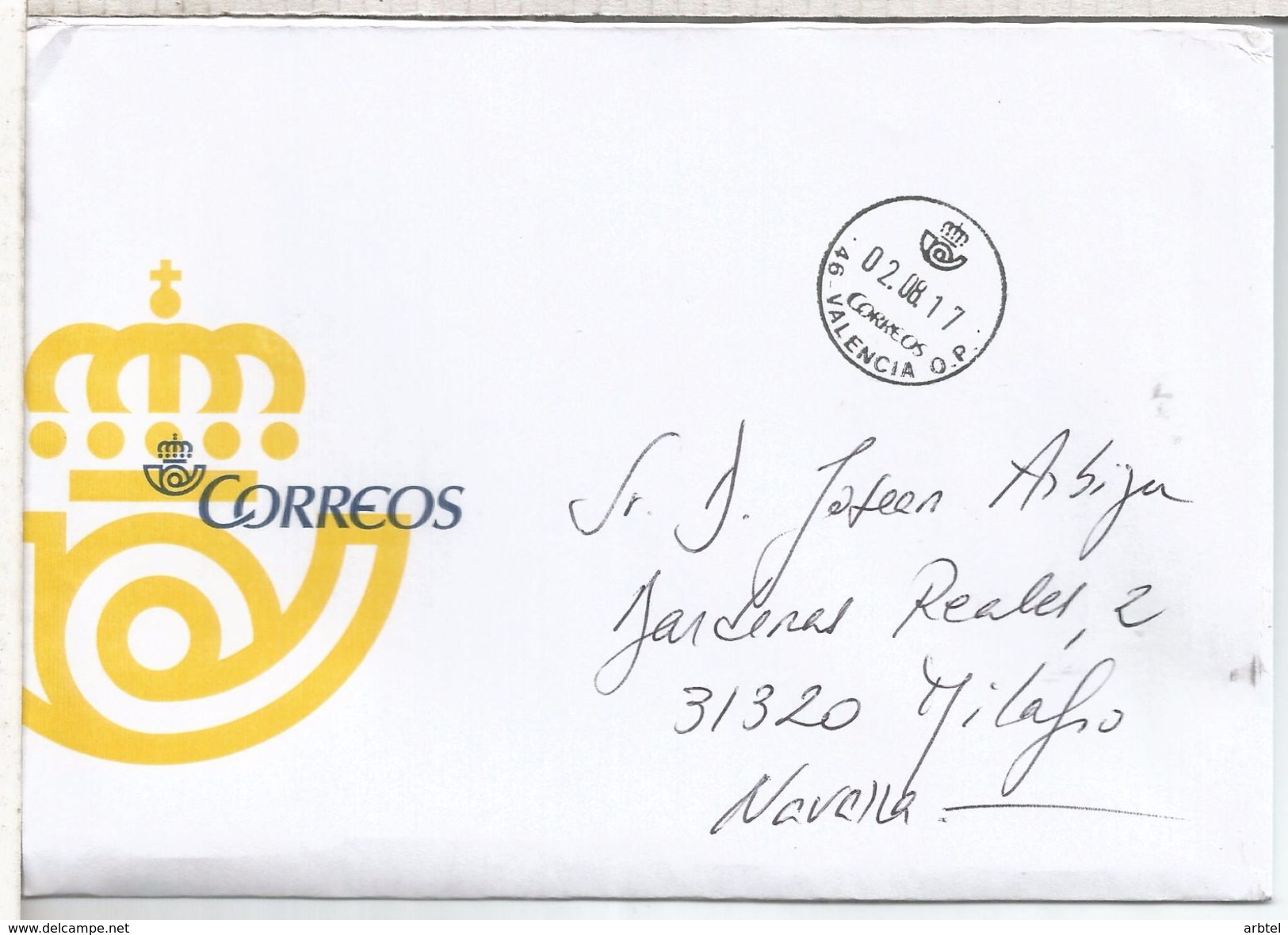 VALENCIA CC CORREOS FRANQUICIA POSTAL - Vrijstelling Van Portkosten