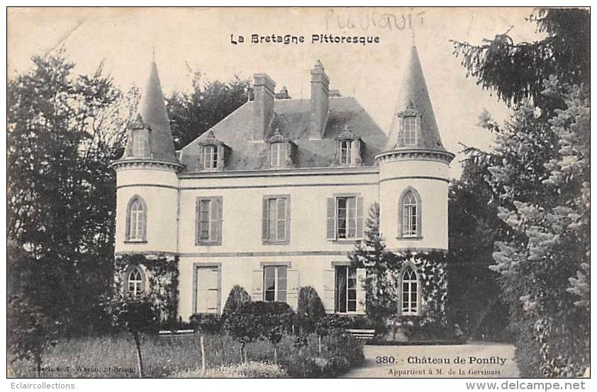 Pleurtuit          35         Château De Ponfily        (voir Scan) - Sonstige & Ohne Zuordnung