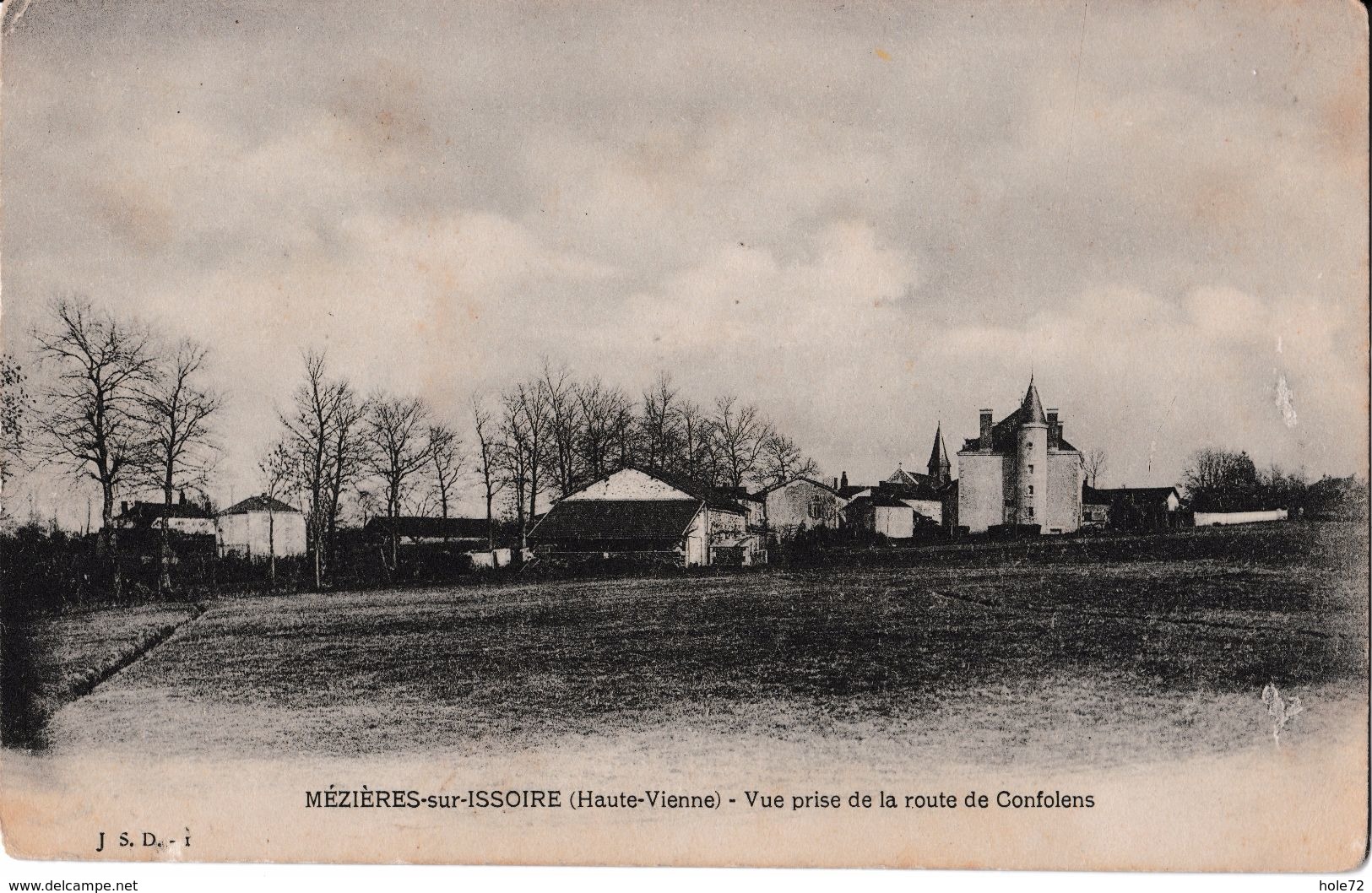 87 - Mézières-sur-Issoire (Haute-Vienne) - Vue Prise De La Route De Confolens - Meziere Sur Issoire