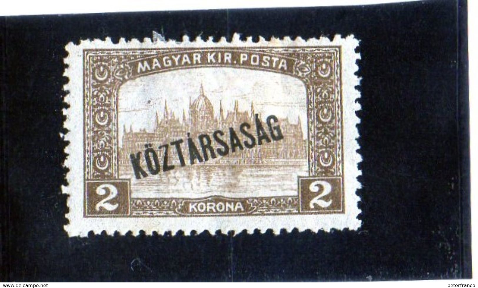 B - 1918 Ungheria - Parlamento - Soprastampato (linguellato) - Unused Stamps