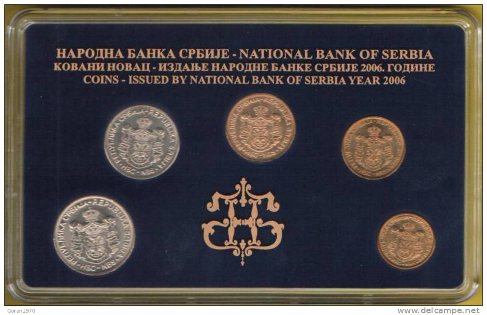 Serbia Coins Set 2006. UNC, NATIONAL BANK OF SERBIA, 20 Dinara Commemorative Nikola Tesla - Serbia