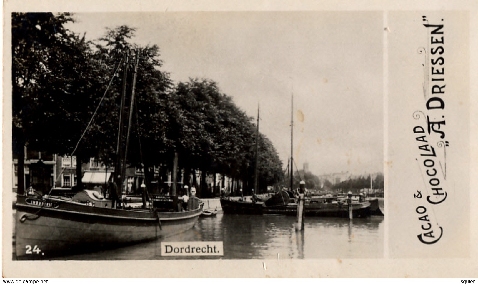 Rotterdam, A.Driessen, Dordrecht Haven No.24 Albumplaatje, 1920's - Andere & Zonder Classificatie