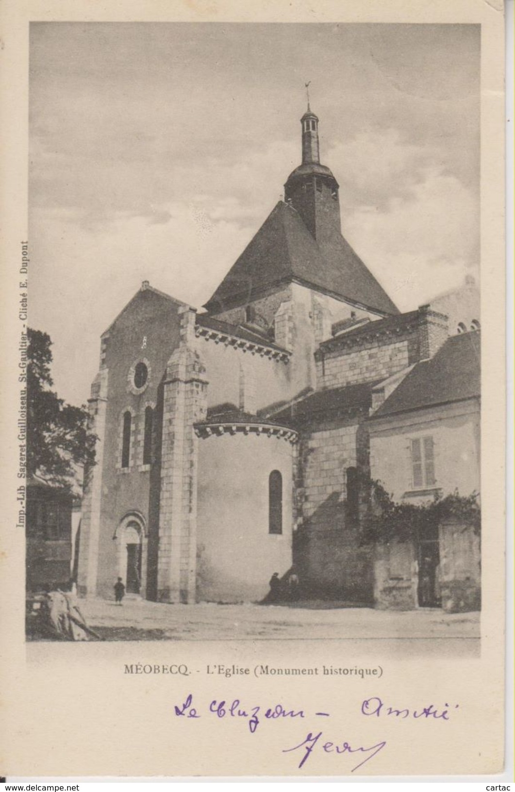 D36 - MEOBECQ - L'EGLISE (MONUMENT HISTORIQUE) - PRECURSEUR - Autres & Non Classés