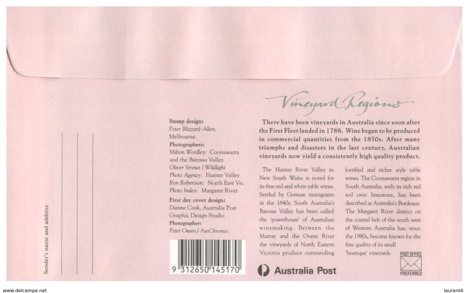 (150) - Special Postmark - NSW Kangaroo Valley Suspension Bridge FDC Cover -  Australia - 1992 - Vineyards - Agriculture