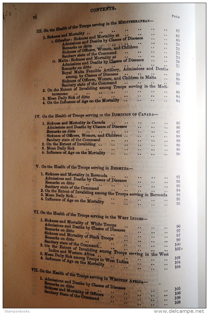 1875 Army Medical Department Report (290 pages) India China Canada COGH St Helena Ceylon West Indies Bermuda Fiji