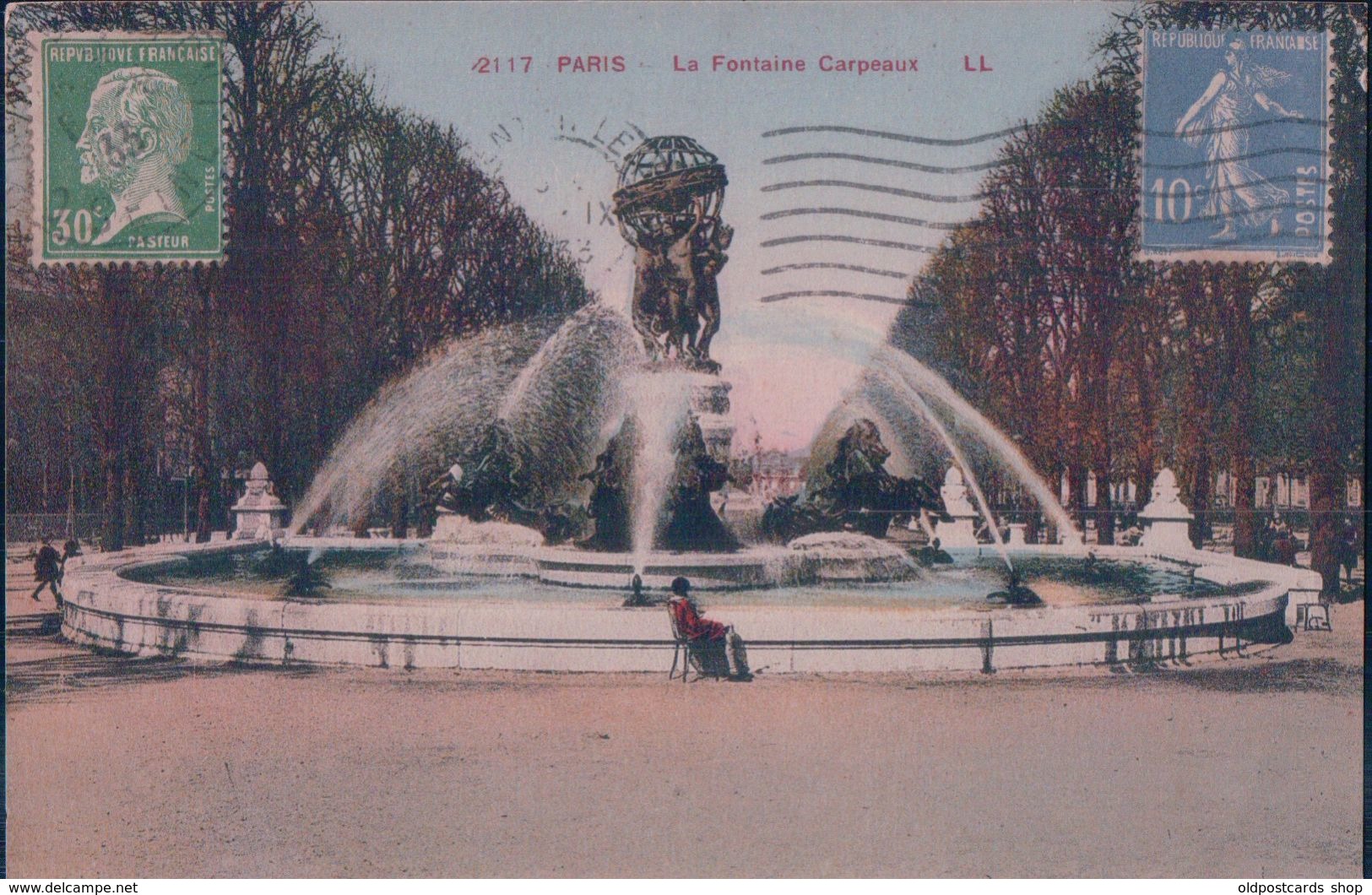 CPA Paris La Fontaine Carpeaux - R. MOREAU - RECP 22999 - Parques, Jardines