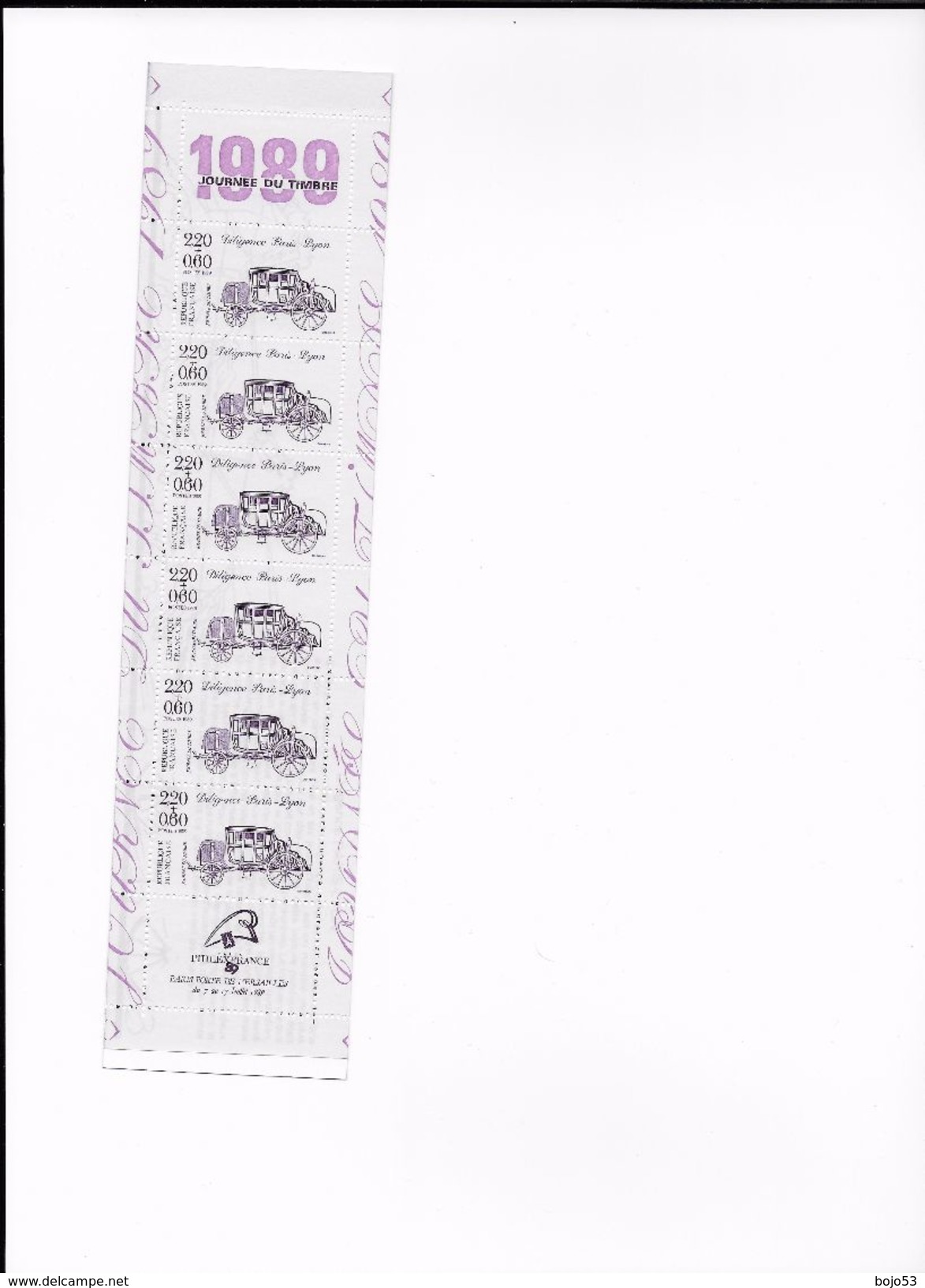 FRANCE Carnet Non Plié Journée Du Timbre 1989 - Stamp Day