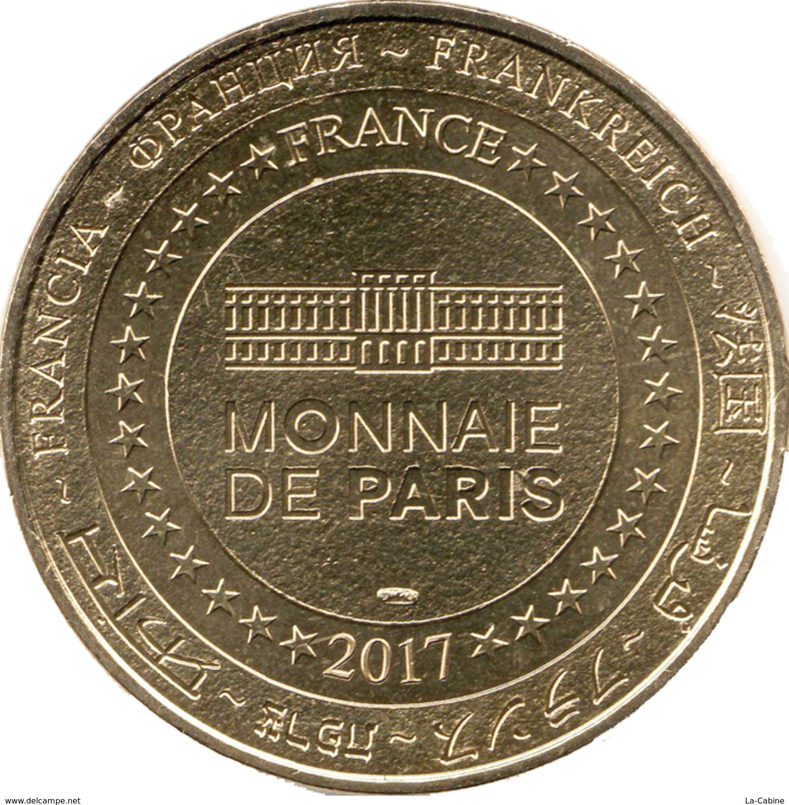 60 PLAILLY PARC ASTERIX IDEFIX MÉDAILLE MONNAIE DE PARIS 2017 JETON TOKEN MEDAL COIN - Other & Unclassified