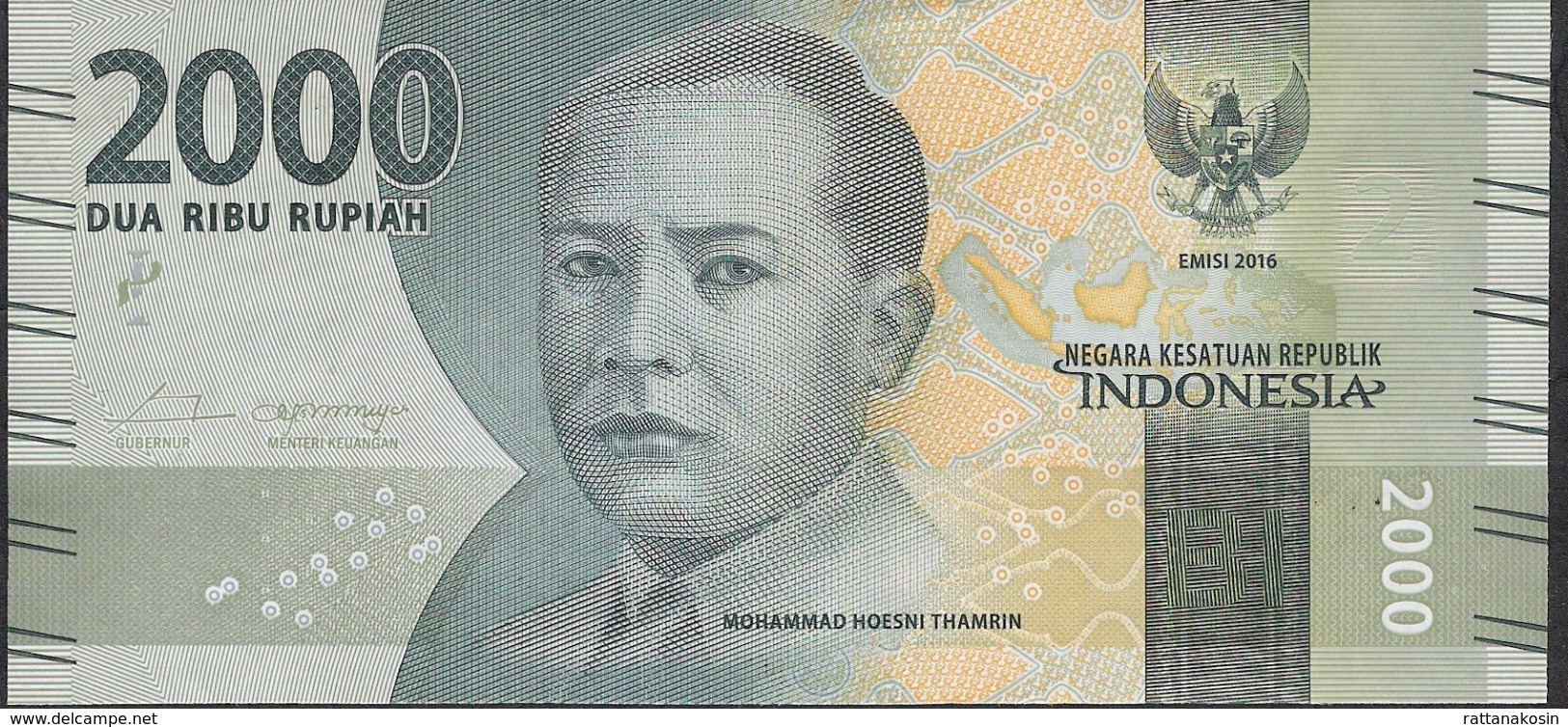 INDONESIA  X 10 PCS P155a 2000 RUPIAH 2016, MICROPRINTED  2016 UNC., - Indonésie