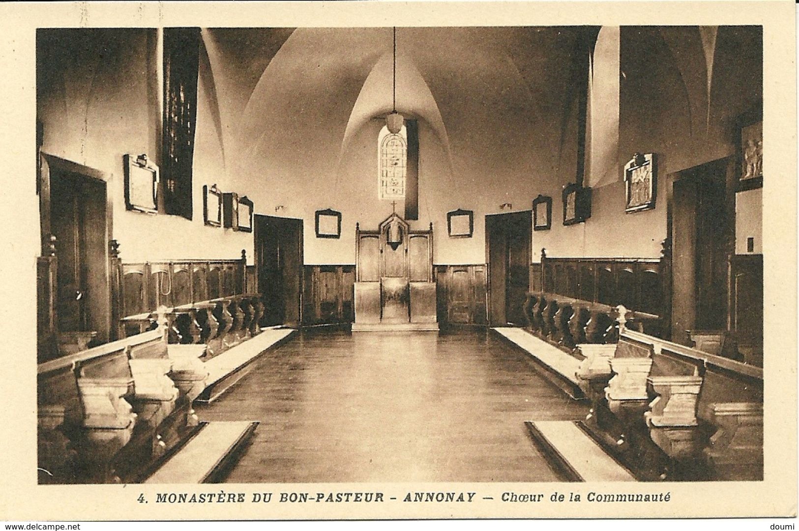 07 ANNONAY  Monastère Du Bon Pasteur Choeur De La Communauté CPA N° 4 - Annonay