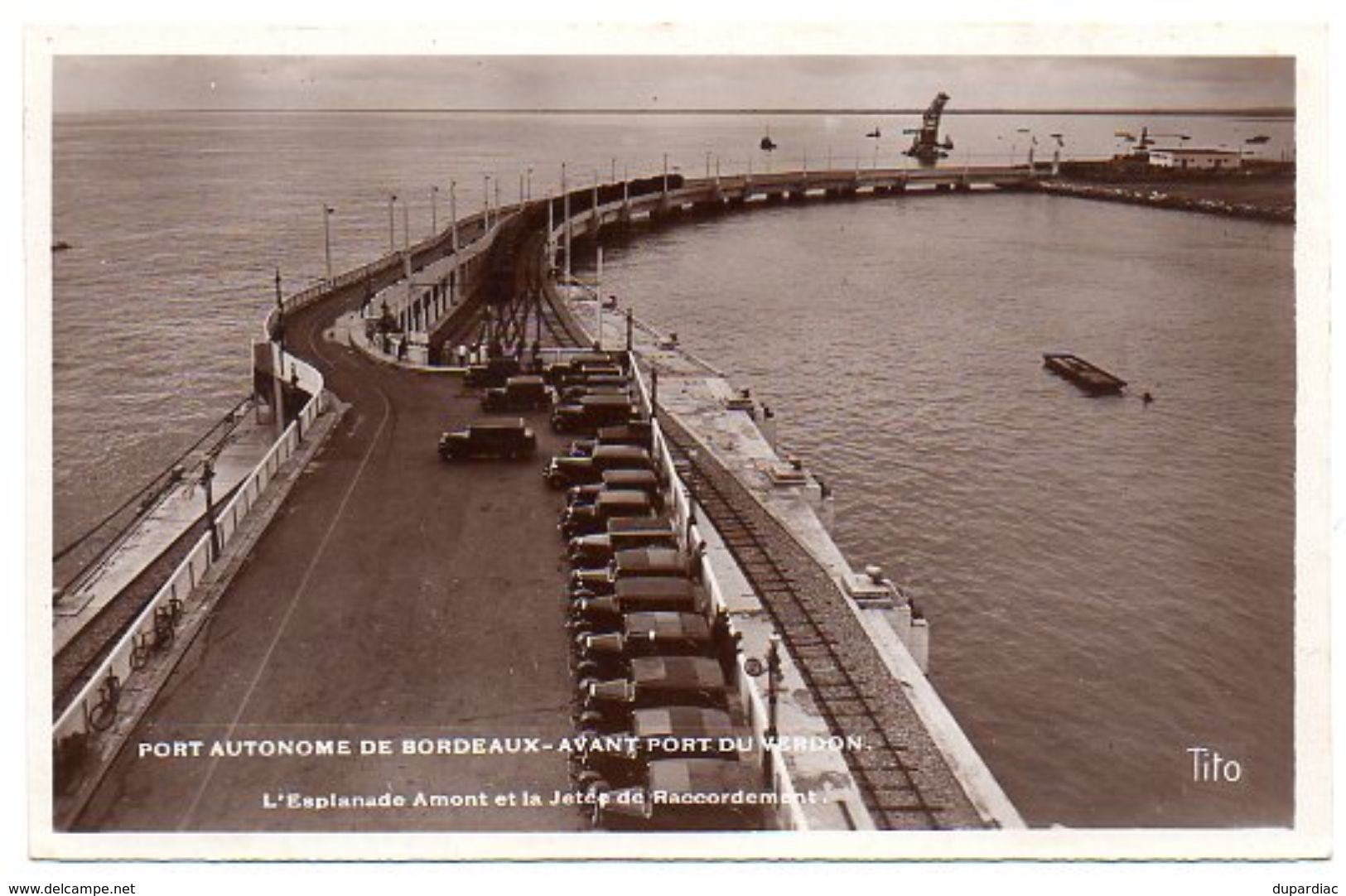 33 - Gironde / PORT Autonome De BORDEAUX - Avant Port Du VERDON. L'Esplanade Amont Et La Jetée De Raccordement. - Autres & Non Classés