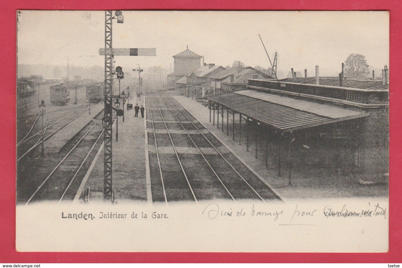 Landen - Intérieur De La Gare - 1904 ( Verso Zien ) - Landen