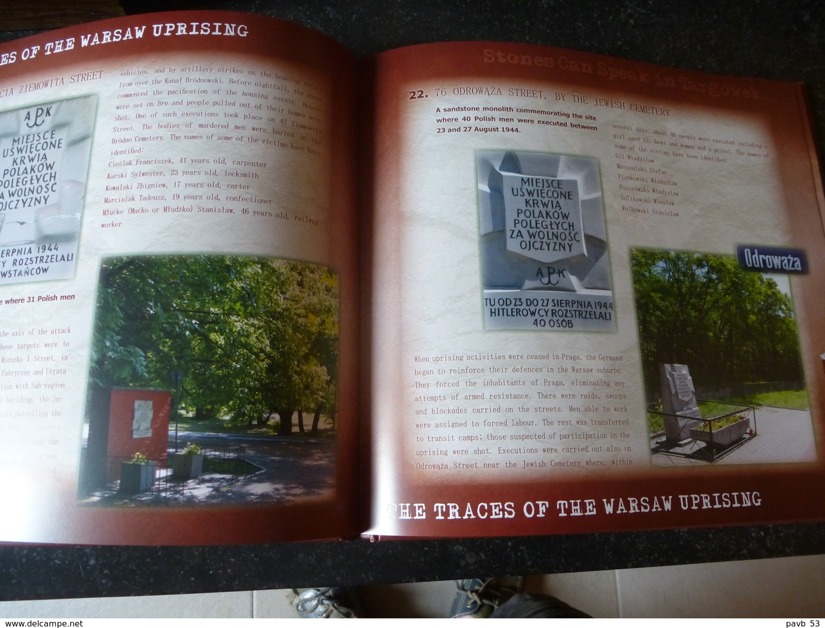 Stones Can Speak In TARGOWEK  WARSAW  Poland 1939 - 1944  WW2 A Guidebook To Battle And Memorial Sites - War 1939-45