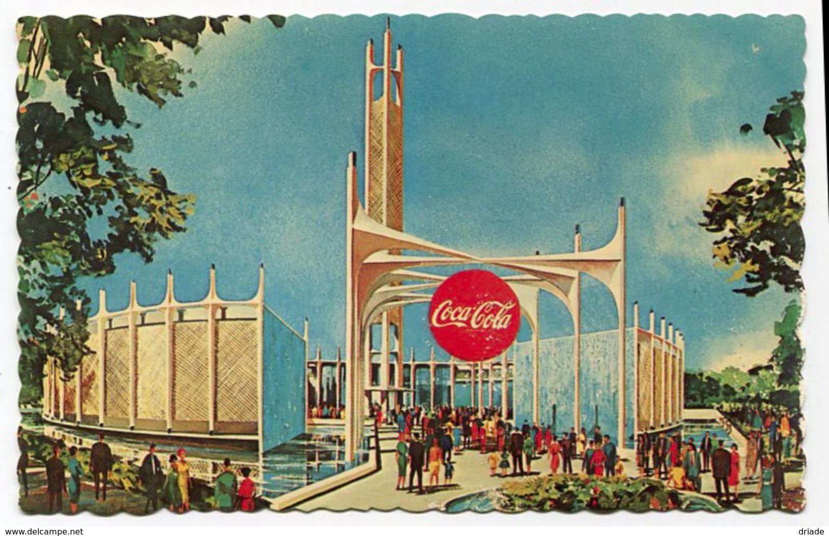 CARTOLINA NEW YORK WORLD'S FAIR COCA COLA PAVILION ANNO 1964 1965 - Polizia – Gendarmeria