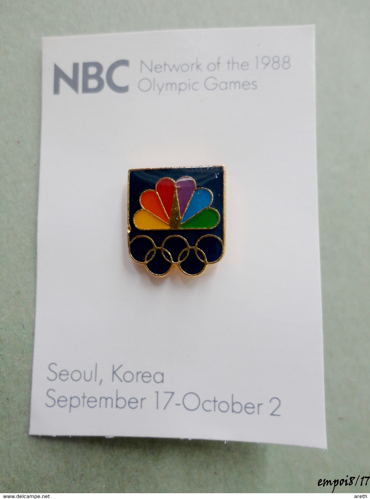 Pin's J.O. SEOUL 1988 -   NBC  ( National Broadcasting Company ) - Olympic Games