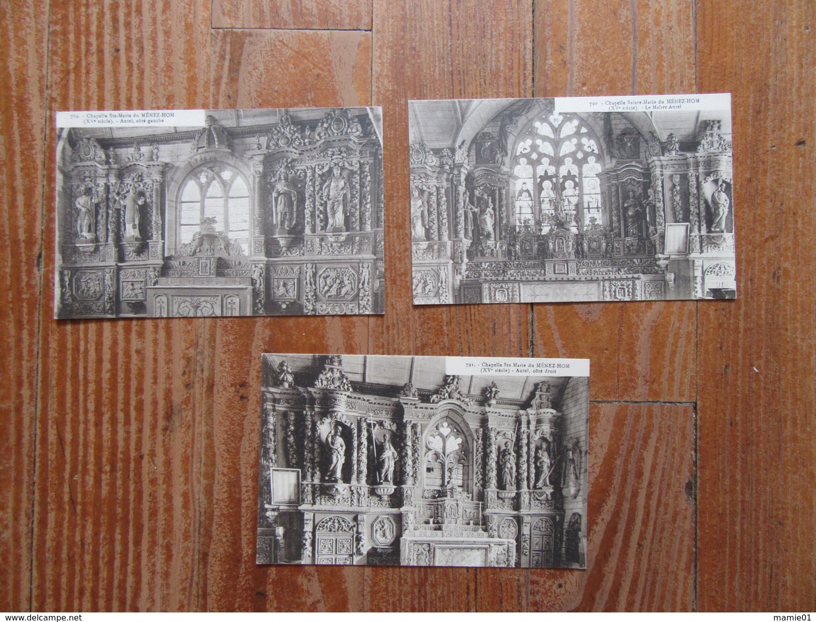 Lot De 3 Cartes  De Plomodiern ( Finistère )    Chapelle Ste Marie Du Ménez-Hom - Plomodiern