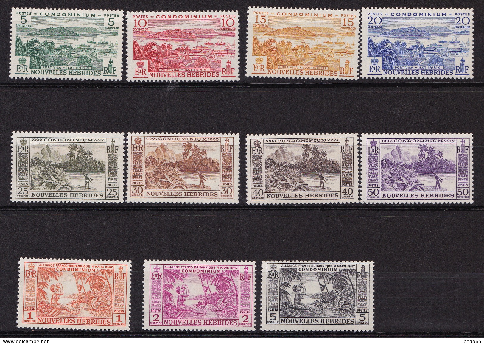 NOUVELLES -HEBRIDES N° 175 à 185 NEUF* TRACE DE CHARNIERE - Unused Stamps