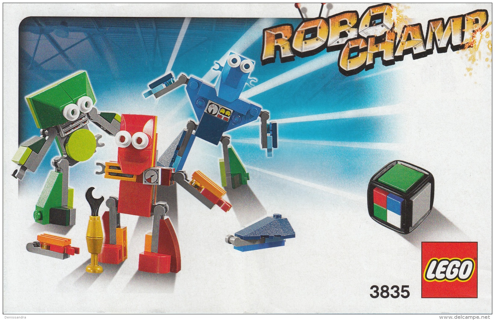 Lego 3835 Jeu De Société Robo Champ Avec Plan Et Boîte 100 % Complet - Lego System