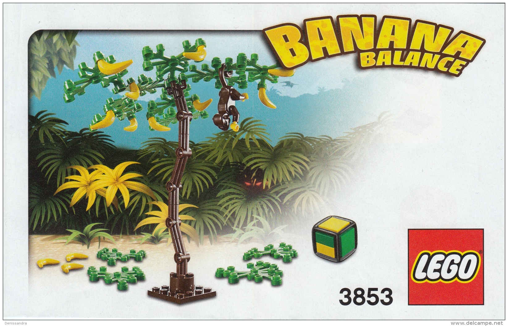 Lego 3853 Jeu De Société Banana Balance Avec Plan Et Boîte 100 % Complet - Lego System