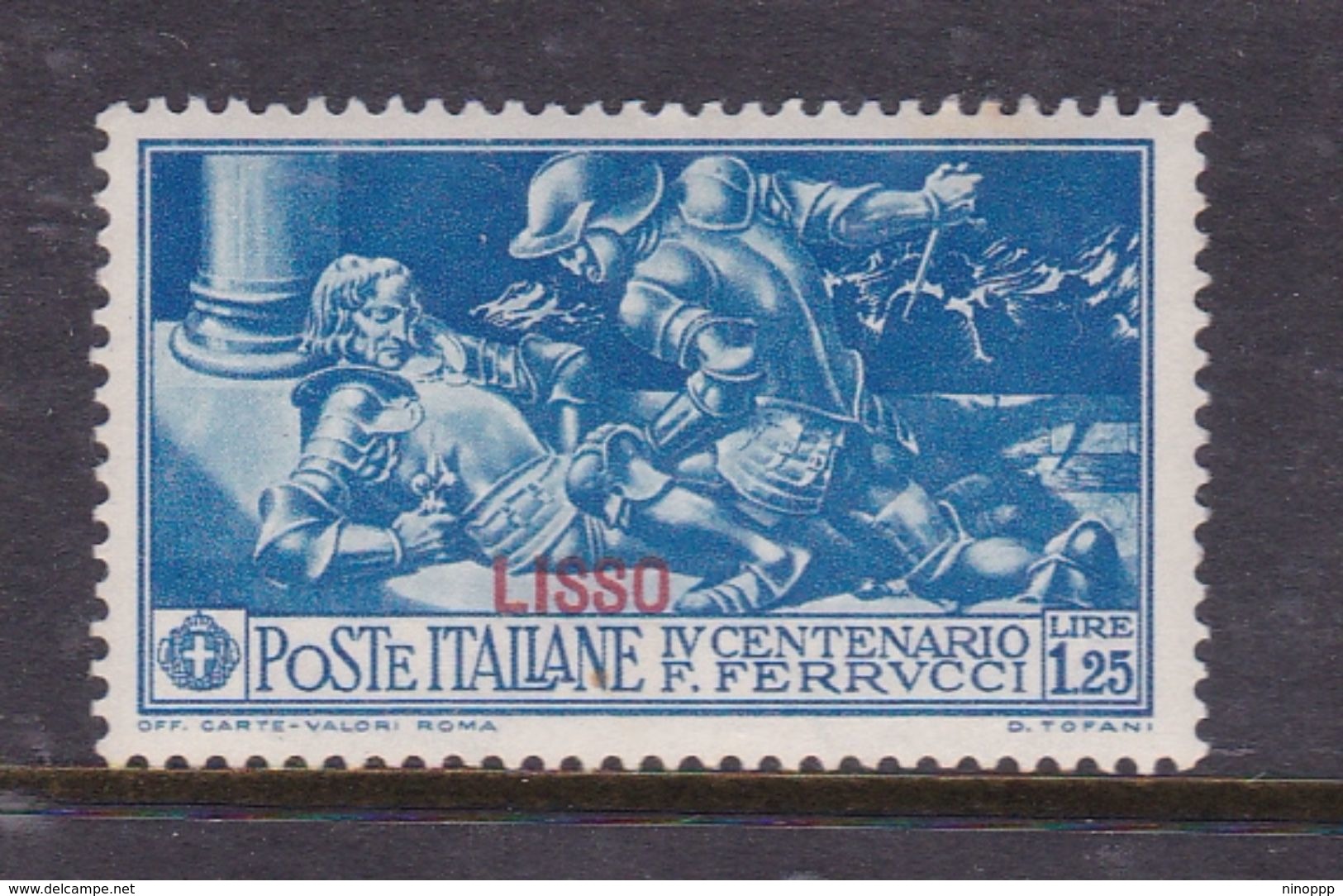 Italy-Colonies And Territories-Aegean-Lipso S15  1930 Ferrucci Lire 1,25 MH - Aegean (Lipso)