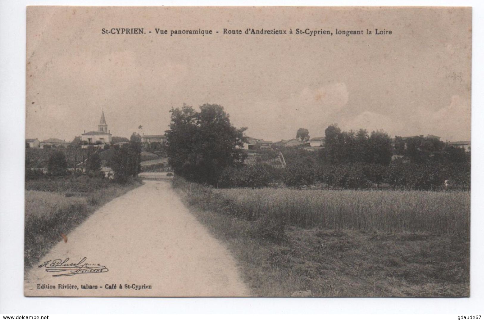 SAINT CYPRIEN - (42) - VUE PANORAMIQUE - ROUTE D ANDREZIEUX A ST CYPRIEN LONGEANT LA LOIRE - Autres & Non Classés