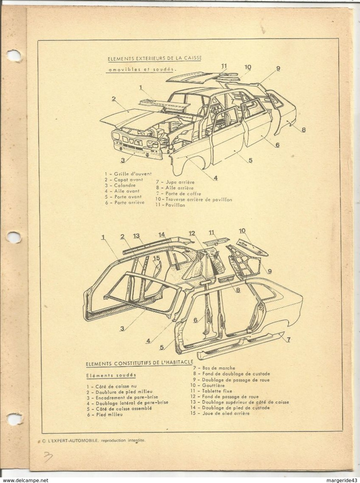 FICHE TECHNIQUE EXPERT - RENAULT 16 R1150 - Auto's