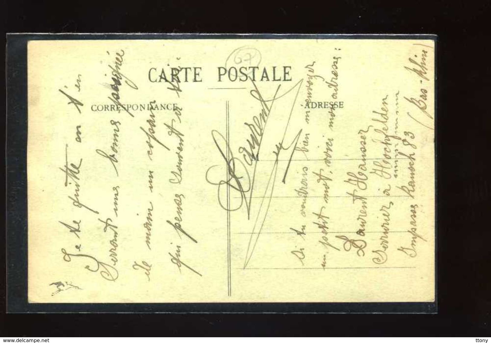 CPA    Hochfelden   - Palais De Justice   :carte écrite - Hochfelden