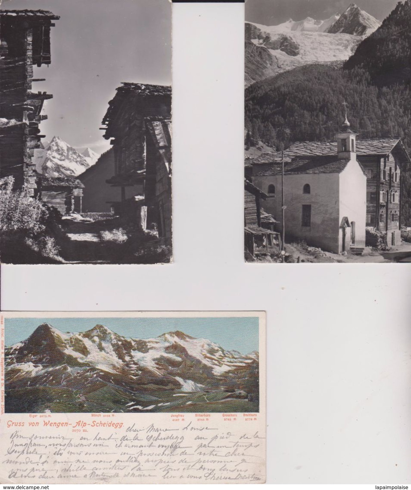 Suisse > VS Valais Ayer Chalets Rustiques Anniviers Besso Et Gebelhorn - Anniviers