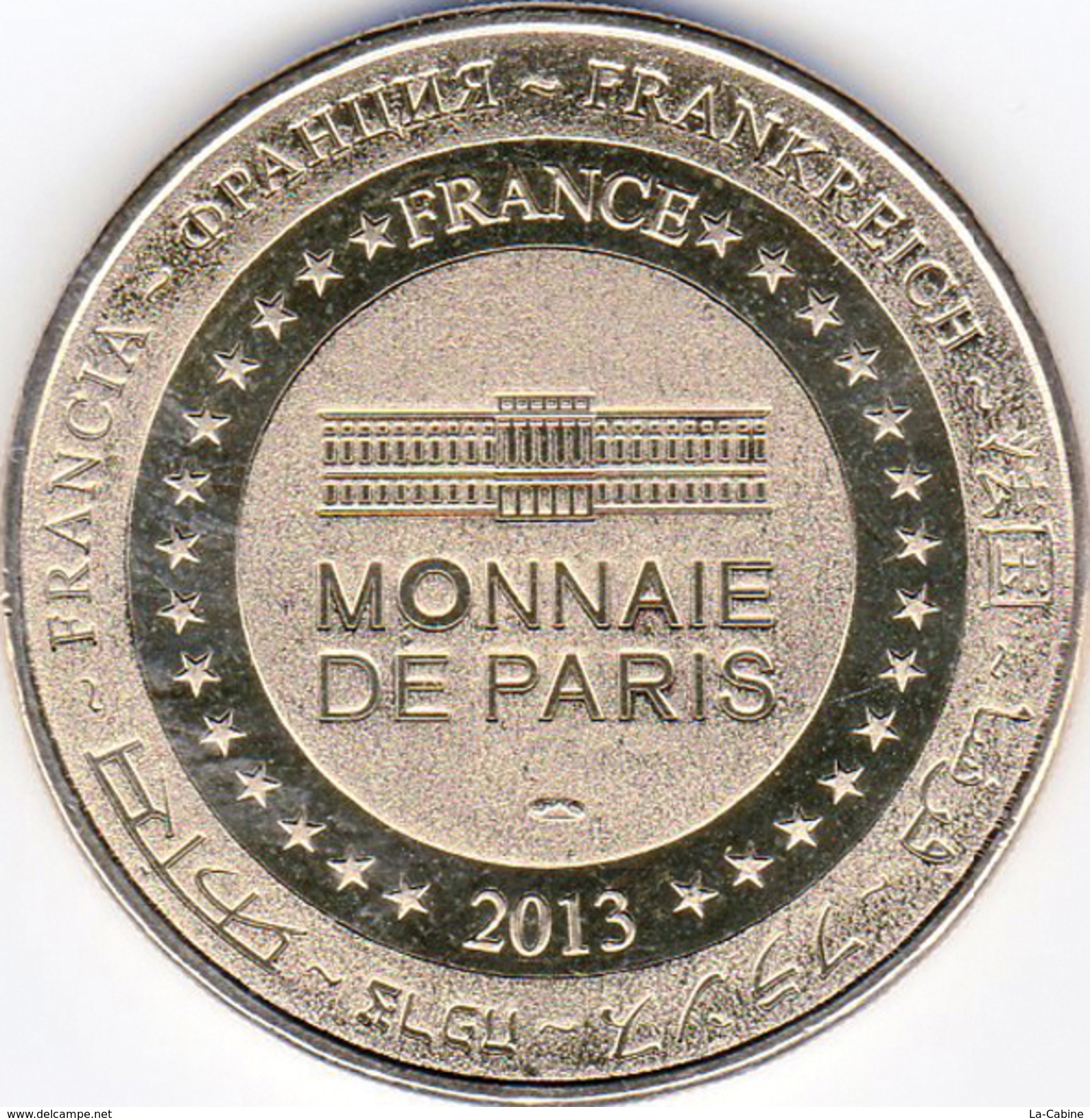 60 PLAILLY PARC ASTERIX N°7 OBELIX MÉDAILLE MONNAIE DE PARIS 2013 JETON TOKEN MEDAL COIN - 2013