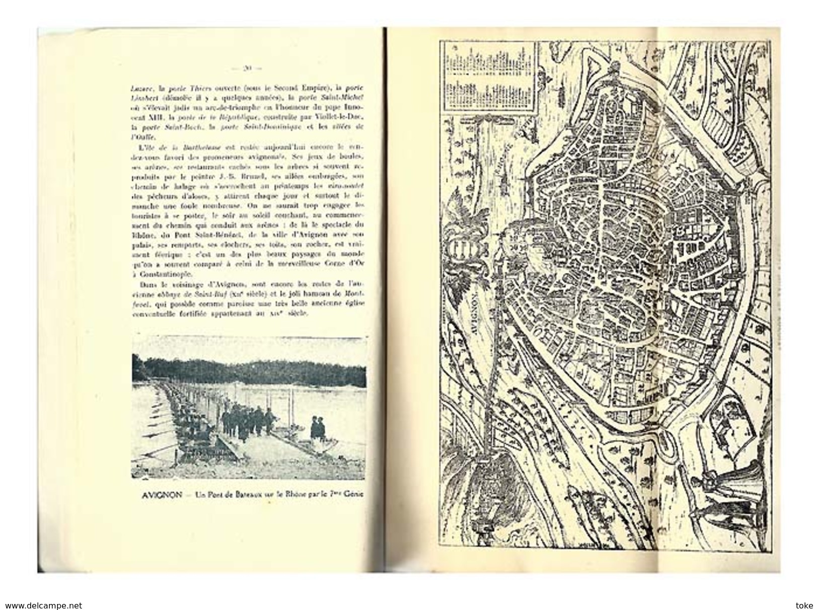 VIEUX PLAN GUIDE PRATIQUE AVIGNON 36 Pages , 1900 , Offert Par Hotel Europe , Vaucluse Tourisme , Voir Descriptif !!! - Tourisme