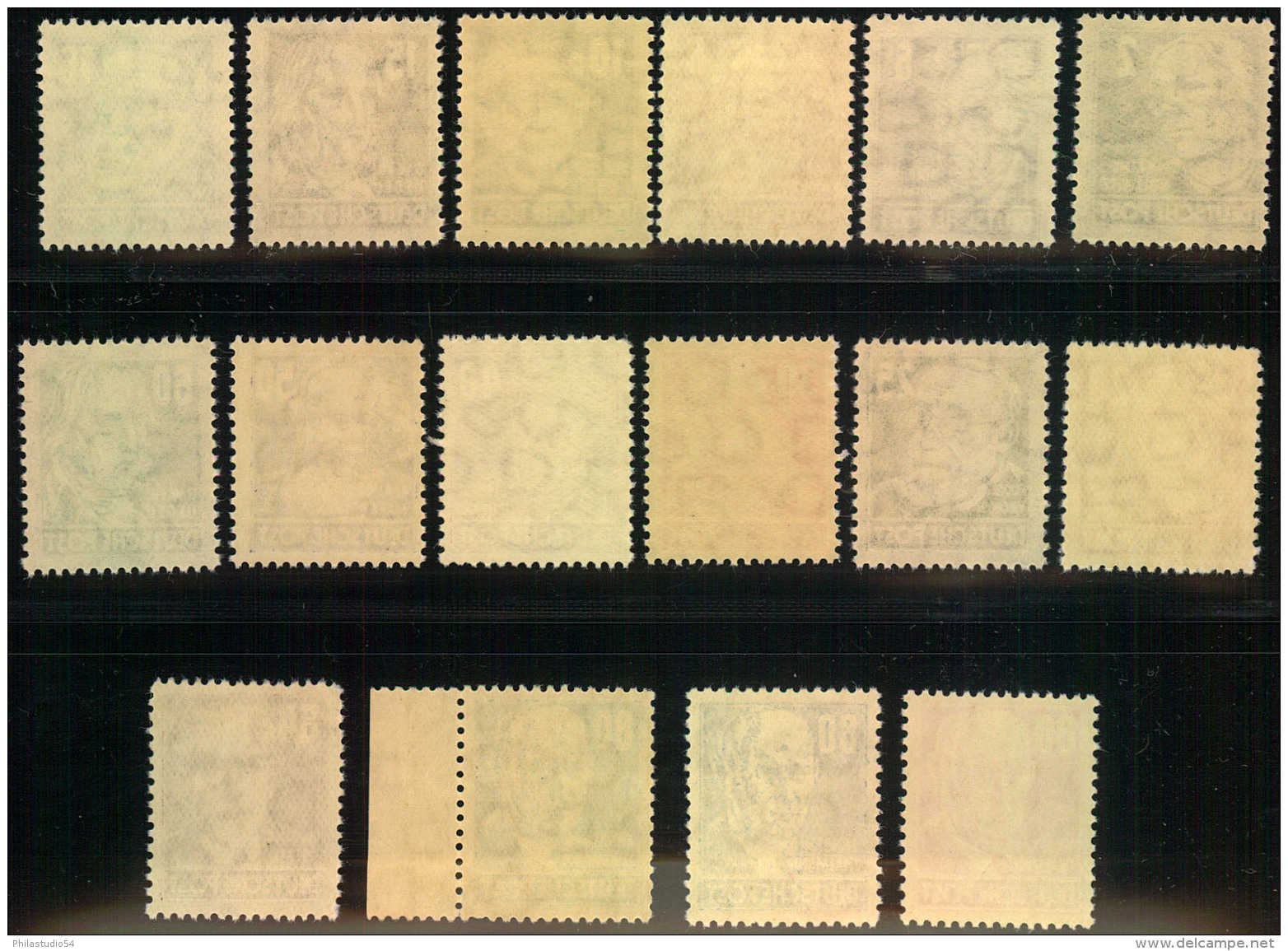 1952/1952, Persönlichkeiten 16 Werte (incl. 339 A+b) Sauber Postfrisch. Unsigniert. - Ungebraucht