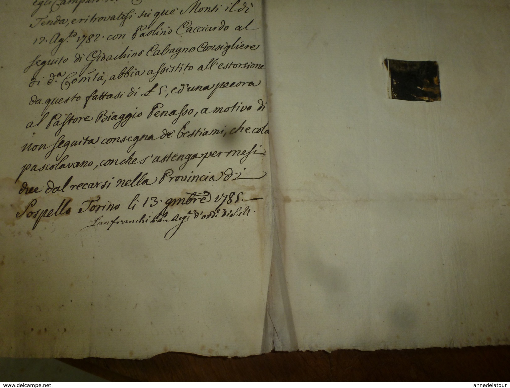 1785 Demande De Grâce : Soldat Condamné Par Contumace Pour S M M Michele Angelo Mascarello (grognard,Nizza (NICE)),etc - Manuskripte