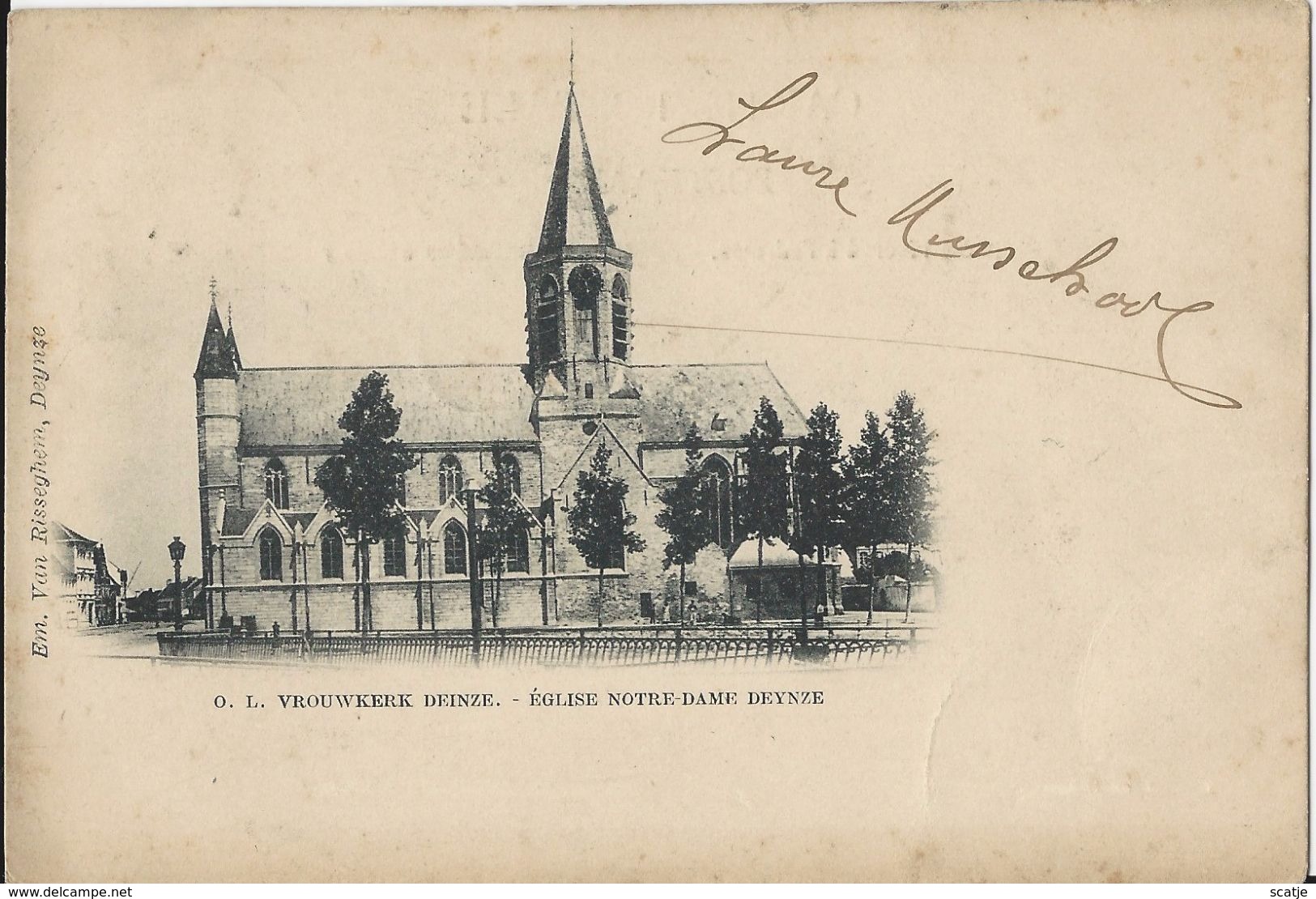 Deinze.  -  O.L. Vrouwkerk  -   1901  Naar  Gand - Deinze