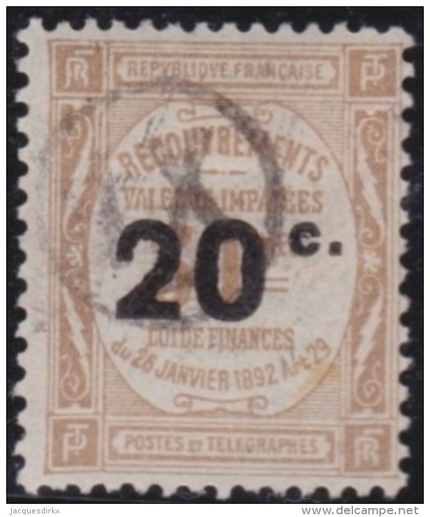 France   .    Yvert      .         Taxe   49       .          O              .             Oblitéré - 1859-1959 Used