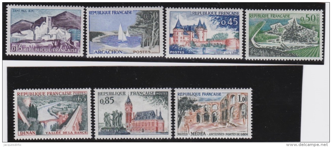 France      .    Yvert      .     1311/1318        .       *      .       Neuf *   .     /   .   Mint-hinged - Unused Stamps