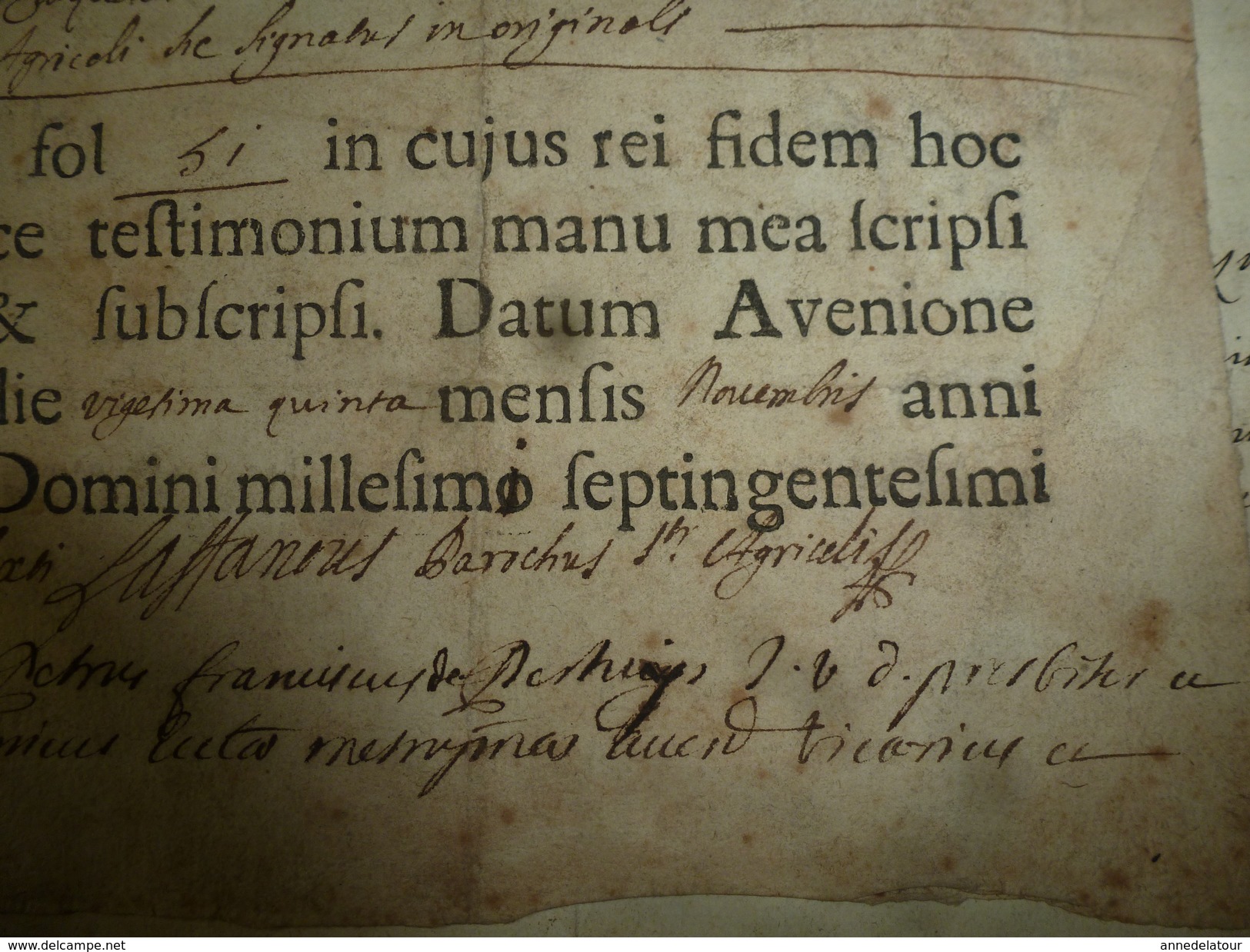 1772  Rare Lettre (filigrane) --> ROLUS-FRANCISCUS DE PELLISSIER DE SAINT FERREOL...etc - Manoscritti